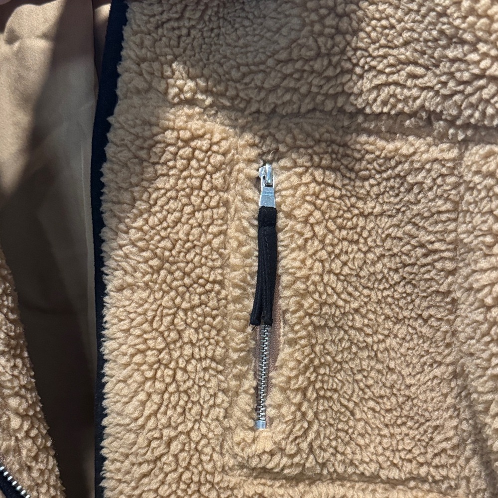 LOFT Tan Sherpa Jacket - Picture 4 of 4